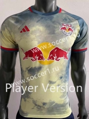 Player Version 2023-2024  New York Red Bulls Home Yellow Thailand Soccer Jersey AAA-518