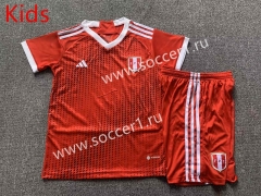 2023-2024 Peru Away Red Kids/Youth Soccer Uniform-7809