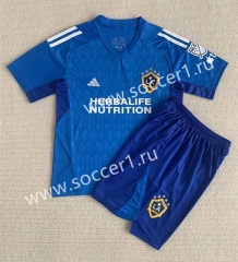 2023-2024 Los Angeles Galaxy Goalkeeper Blue Soccer Uniform-AY