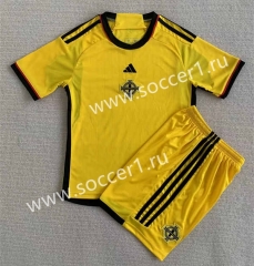2023-2024 Northern Ireland Away Yellow Soccer Uniform-AY