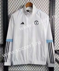 2023-2024 Manchester United White Thailand Trench Coats-GDP