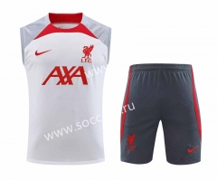 2023-2024 Liverpool Light White Thailand Soccer Vest Uniform-418