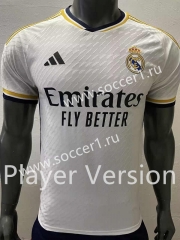 Player Version 2023-2024 Real Madrid Home White Thailand Soccer Jersey AAA-518