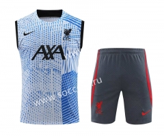 2023-2024 Liverpool Blue Thailand Soccer Vest Uniform-418