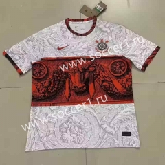 2023-2024 Corinthians Red&White Thailand Soccer Training Jersey-2483