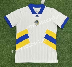 (S-4XL) Retro Version Leeds United White Thailand Soccer Jersey AAA-1288