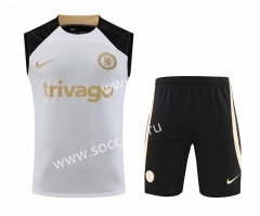 2023-2024 Chelsea White Thailand Soccer Vest Uniform-418