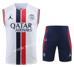 2023-2024 Paris White Thailand Soccer Vest Uniform-418