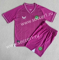 2023-2024 Ireland Goalkeeper Pink Soccer Uniform-AY