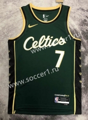 2023-2024 City Version Boston Celtics Green #7 NBA Jersey-311