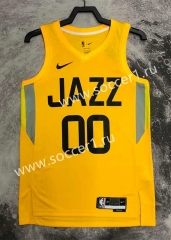 2023 Utah Jazz Yellow #00 NBA Jersey-311