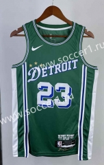 2023 City Edition Detroit Pistons Green #23 NBA Jersey-311