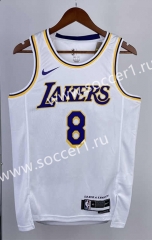 2023 Round Collar Los Angeles Lakers White #8 NBA Jersey-311