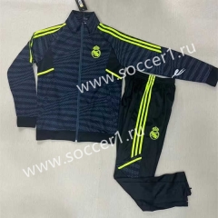2023-2024 Real Madrid Dark Gray Thailand Soccer Jacket Uniform-4378