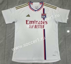 2023-2024 Correct Version Olympique Lyonnais Home White Thailand Soccer Jersey AAA-1475