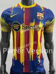 Player Version 2023-2024 Barcelona Red&Yellow&Blue Thailand Soccer Jersey AAA-518