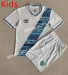 2023-2024 Guatemala Home White Kids/Youth Soccer Uniform-AY