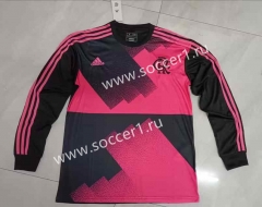 2023-2024 Flamengo Goalkeeper Black&Pink LS Thailand Soccer Jersey AAA-817