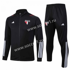 2023-2024 Sao Paulo Black Thailand Soccer Jacket Uniform-815