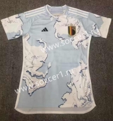 2023-2024 Belgium Away Blue&White Thailand Soccer Jersey AAA-8381