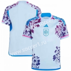 2023-2024 Spain Away Blue Thailand Soccer Jersey AAA-8381