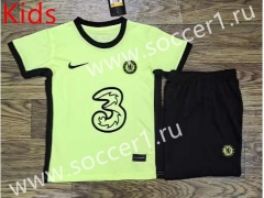 2023-2024 Chelsea Yellow Kid/Youth Soccer Uniform-709