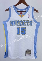 Hot-press Retro Version 03-04 Denver Nuggets White #15 NBA Jersey-311