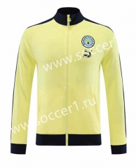 2023-2024 Manchester City Yellow Thailand Soccer Jacket -LH