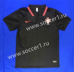 2022-2023 Portugal Black Thailand Polo Uniform-815