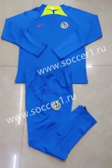 2023-2024 Club América Blue Thailand Soccer Tracksuit-411