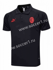 2023-2024 AC Milan Black Thailand Polo Shirt-815