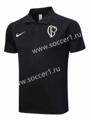 2023-2024 Corinthians Black Thailand Polo Shirt-815