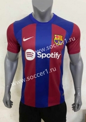 2023-2024 Correct Version Barcelona Home Red&Blue Thailand Soccer Jersey AAA-416