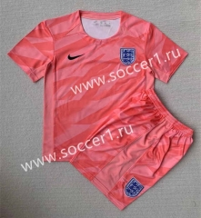 2023-2024 Scotland Goalkeeper Pink Soccer Uniform-AY