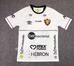 With Sponsor logo Version 2023-2024 Sport Recife Away White Thailand Soccer Jersey AAA-417