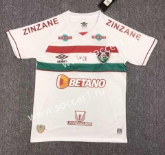 With Sponsor logo Version 2023-2024 Fluminense de Feira Away White Thailand Soccer Jersey AAA-417