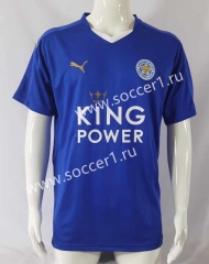 Retro Version 15-16 Leicester City Home Blue Thailand Soccer Jersey AAA-503
