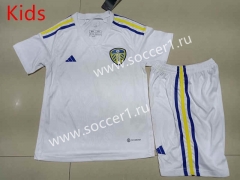 2023-2024 Leeds United Home White Kids/Youth Soccer Uniform-507