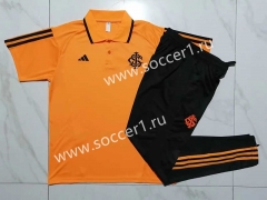 2023-2024 Brazil SC Internacional Orange Thailand Polo Uniform-815