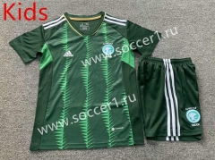 2023-2024 Saudi Arabia Home Green Kids/Youth Soccer Uniform-7809