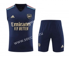 2023-2024 Arsenal Royal Blue Thailand Soccer Vest Uniform-418