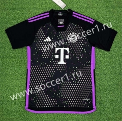 (S-4XL) 2023-2024 Bayern München Away Black Thailand Soccer Jersey AAA-403