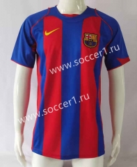 Retro Version 04-05 Barcelona Home Red&Blue Thailand Soccer Jersey AAA-503