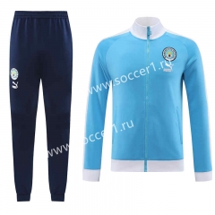 2023-2024 Manchester City Light Blue Thailand Soccer Jacket Uniform-LH