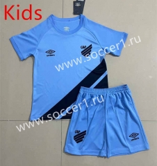 2023-2024 Atletico Paranaense Away Blue Kids/Youth Soccer Uniform-506