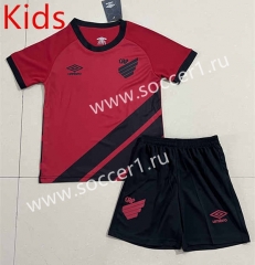 2023-2024 Atletico Paranaense Home Red Kids/Youth Soccer Uniform-506