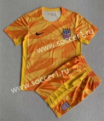 2023-2024 USA Goalkeeper Yellow Soccer Unifrom-AY