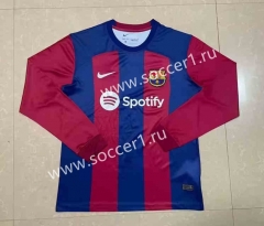 2023-2024 Barcelona Home Red&Blue LS Thailand Soccer Jersey AAA-818
