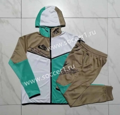 2023-2024 Light Green Thailand Soccer Jacket Uniform With Hat-815