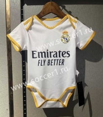2023-2024 Real Madrid Home White Baby Soccer Uniform